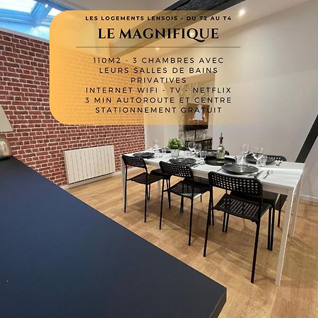 Les 3 Suites - 6 Personnes - 3 Chambres Avec Sdb Privatives Lens Exterior foto